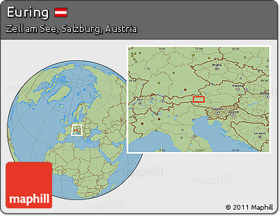 Savanna Style Location Map of Euring