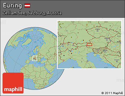 Savanna Style Location Map of Euring