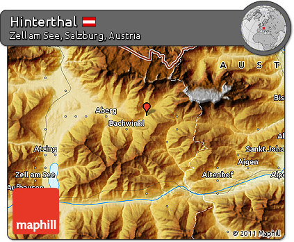 Physical Map of Hinterthal