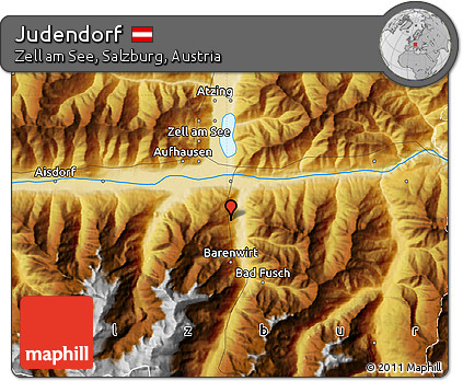 Physical Map of Judendorf