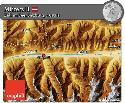 Physical Map of Mittersill