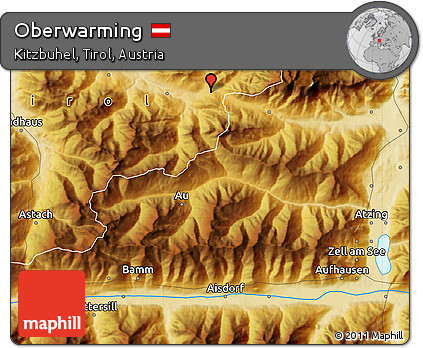 Physical Map of Oberwarming