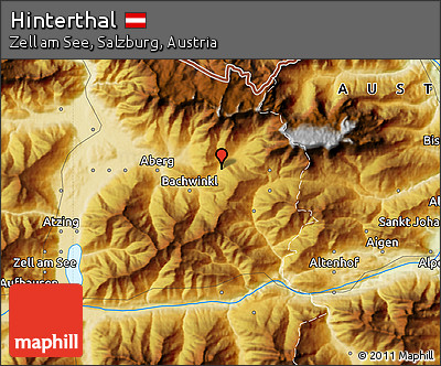 Physical Map of Hinterthal