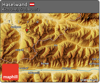 Physical Map of Haselwand
