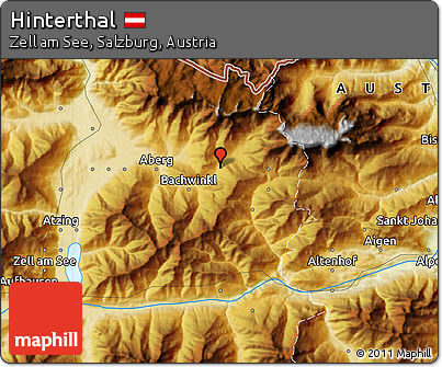 Physical Map of Hinterthal