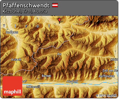 Physical Map of Pfaffenschwendt