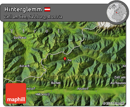 Satellite Map of Hinterglemm