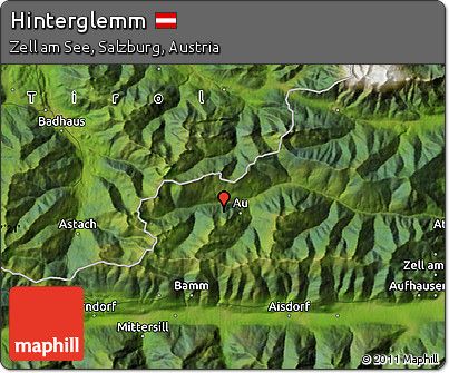 Satellite Map of Hinterglemm