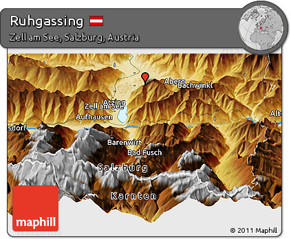Physical Panoramic Map of Ruhgassing