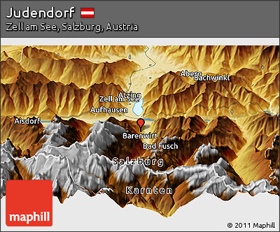Physical Panoramic Map of Judendorf