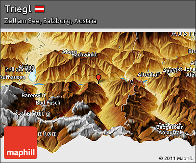 Physical Panoramic Map of Triegl
