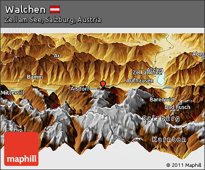 Physical Panoramic Map of Walchen