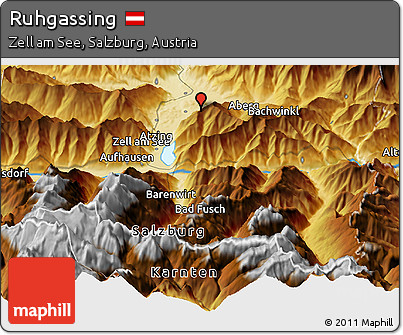 Physical Panoramic Map of Ruhgassing