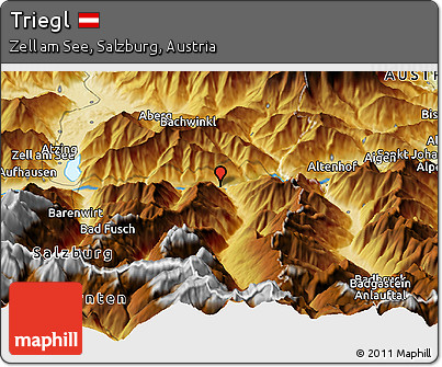 Physical Panoramic Map of Triegl