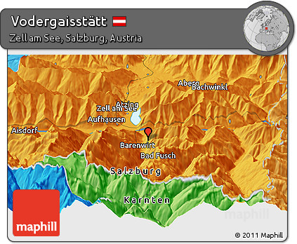 Political Panoramic Map of Vodergaisstätt