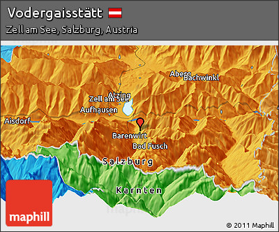 Political Panoramic Map of Vodergaisstätt