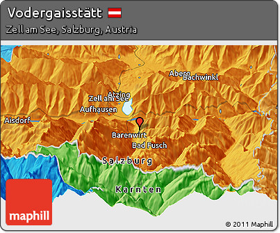Political Panoramic Map of Vodergaisstätt