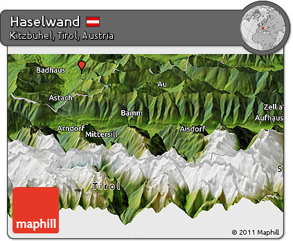 Satellite Panoramic Map of Haselwand