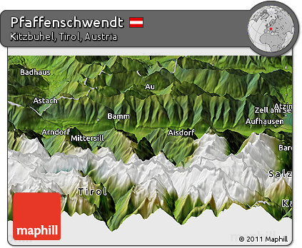 Satellite Panoramic Map of Pfaffenschwendt