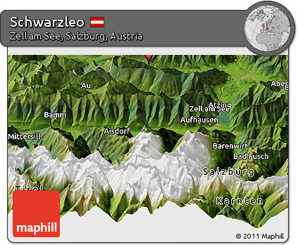 Satellite Panoramic Map of Schwarzleo
