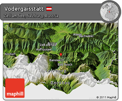 Satellite Panoramic Map of Vodergaisstätt