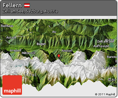 Satellite Panoramic Map of Fellern