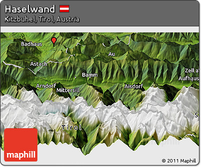 Satellite Panoramic Map of Haselwand