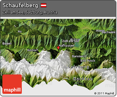 Satellite Panoramic Map of Schaufelberg