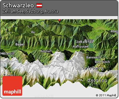 Satellite Panoramic Map of Schwarzleo