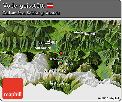 Satellite Panoramic Map of Vodergaisstätt