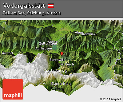 Satellite Panoramic Map of Vodergaisstätt