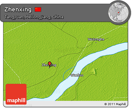 Physical 3D Map of Zhenxing