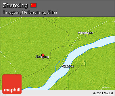 Physical 3D Map of Zhenxing