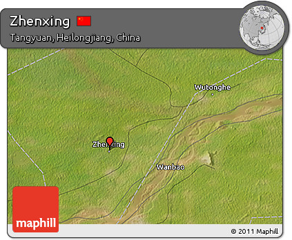 Satellite 3D Map of Zhenxing