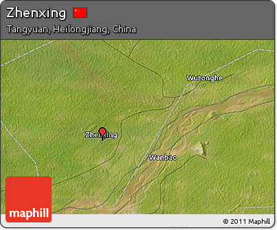 Satellite 3D Map of Zhenxing