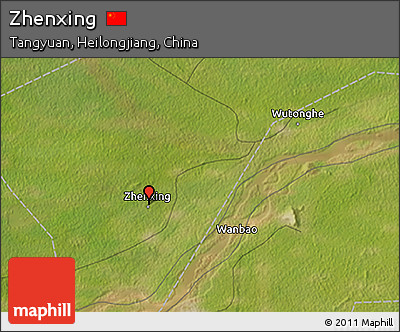 Satellite 3D Map of Zhenxing