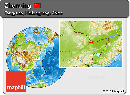 Physical Location Map of Zhenxing