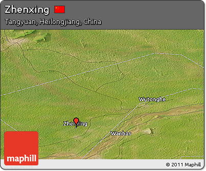 Satellite Panoramic Map of Zhenxing
