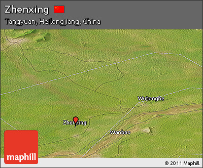 Satellite Panoramic Map of Zhenxing