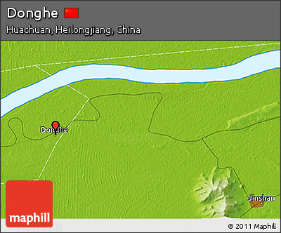 Physical 3D Map of Donghe