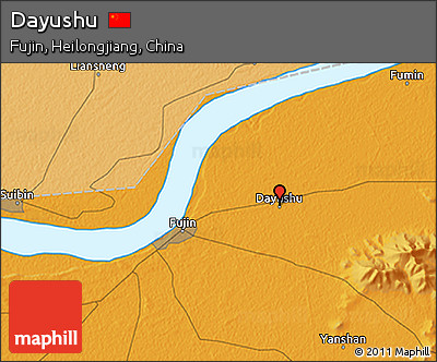 Political 3D Map of Dayushu