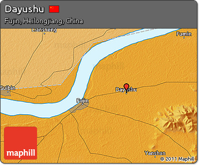Political 3D Map of Dayushu