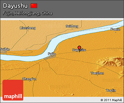Political Panoramic Map of Dayushu