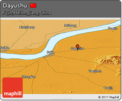 Political Panoramic Map of Dayushu