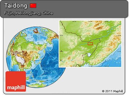 Physical Location Map of Taidong
