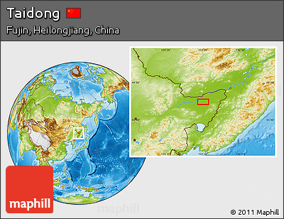 Physical Location Map of Taidong