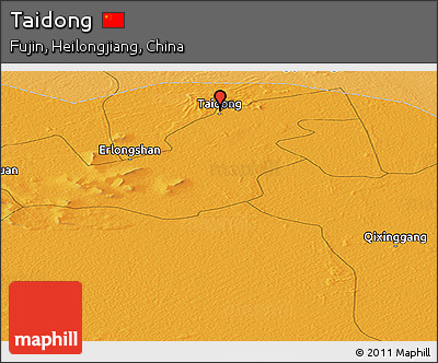 Political Panoramic Map of Taidong