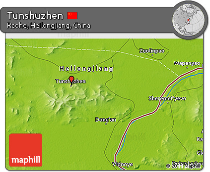 Physical 3D Map of Tunshuzhen