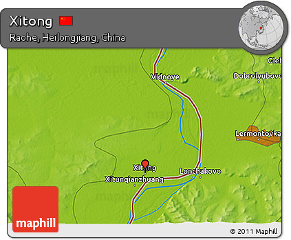 Physical 3D Map of Xitong