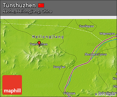 Physical 3D Map of Tunshuzhen